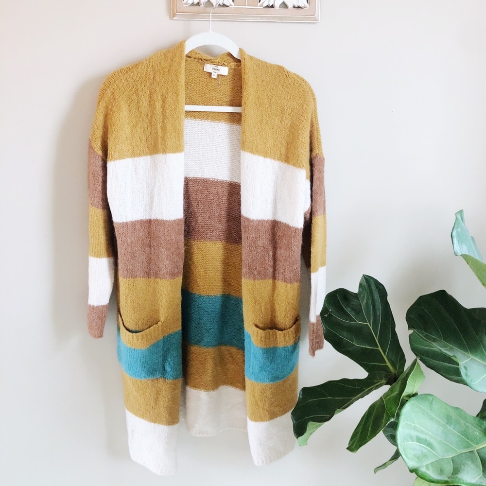Entro Duster Cardigan Stripes NEW boutique item!
